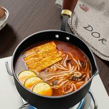 Milk And Soup Pot With Wooden Handle - Suitable For Induction Cookers, Ideal For Whipping Cream, Boiling Water, And Making Soup, A Must-Have Kitchen Utensil, Stove Compatible With Cookware | Stylish Cookware | Durable Cookware, Suitable For Boiling, Stewing, Frying, And Sauces - Compatible With Gas And Induction Cookers - A Must-Have For Home Kitchens - Multicolor - View 10