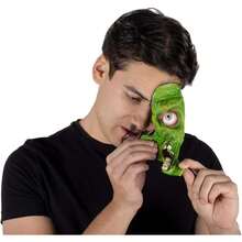 Ghoulish Productions Aplicación de látex Half Mask Green Zombie, Aplicación de Zombie Pegatina Verde, Ideal para usar en maquillajes de Halloween y caracterizaciones - 1 - Ver 3