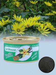 1 lata de ambientador, ambientador de coche, aromaterapia para coche, fragancia sólida desodorante, ambientador de olor talla grande fuerte, con tapa para controlar la evaporación de la fragancia, decoración aromática para el hogar, decoración de coche, armario, baño, ambientador para mascotas, con olores a vainilla, chicle de burbuja, cereza y otros, adecuado para decoración del hogar, coche, Día de San Valentín, accesorio imprescindible para coche nuevo, accesorios de coche (se envían aleatoriamente versiones nuevas y antiguas)