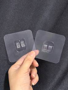 1 Wall Mounted Storage Rack, No Drilling Installation, Suitable For Bathroom Storage, Suitable For Combs, Toothbrushes, Toothpaste, And Bathroom Organizing Items,Bathroom Accessories, - Multicolor - View 16