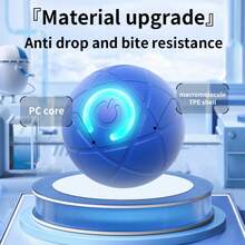 Palla rotolante intelligente a gravità, giocattolo elettronico intelligente per animali domestici, ricaricabile tramite USB, disponibile in più colori, grande giocattolo interattivo per cani, design a righe colorate, robusto, ricaricabile tramite USB, realizzato in gomma termoplastica, in grado di intrattenere gli animali domestici per ore, giocattolo a palla per cani, design di giocattoli per animali domestici, giocattolo ricaricabile per animali domestici. - Multicolore - Visualizzare 7