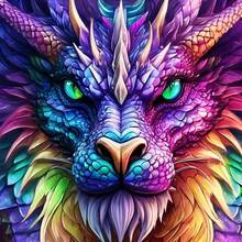 1件套5D无框圆形钻石画套装 - 全钻钻石画，DIY马赛克工艺套装，包含点钻笔、胶水、托盘和钻石珠。适合钻石画爱好者，精美家居墙面装饰礼品，减压良伴。