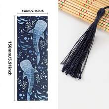 2/10/20pcs Whale Shark Bookmark Ocean Reader Gift Bookish Gift Marine Life Stationery With Tassel,Dark Romance Merch For Readers, Romantasy Inspired Bookish Gifts For Book Lovers Booktok, Book Accessories,For Book Lovers Adults Teacher Funny Reading Gifts Bookish Party Favors,Christmas,Scrapbooking Supplies, Journaling Accessories,Back-To-School - Multicolor - View 3