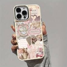 Creative Print Phone Case  Book-Themed Heart Swan Rose Butterfly Matte Soft Phone Case Compatible With For  16 15 14 13 12 11 Pro Max 14 15 16 Plus XS XR X 8 7  2020.  17 Pro Max - Kiểu 1 (1 cái) - Xem 2
