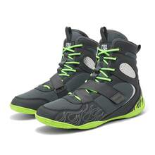 Men's Wrestling Shoes With Lightweight,Sdtdid Boxing Shoes Made Of Micro Suede For Gym,Powerlifting,Bodybuilding,Training Etc. - Grey - View 12