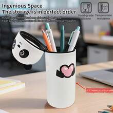 Carcasă pentru stilouri cu suport pentru stilouri, organizator transparent din PVC, pentru rechizite școlare și de birou