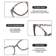 4 Pairs Of Stylish Reading Glasses For Women, Available In Multiple Colors, Retro, Leopard Print, And Cat-Eye Designs, With Prescriptions Ranging From - Multicolor - View 5