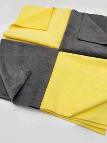 Bộ 5-10 khăn lau nhà bếp đa năng màu trơn, sợi mịn vuông tối giản, thấm hút cao, dùng cho gia đình, quán cà phê, quán trà, vệ sinh, thấm hút, không rụng, dùng được mọi mùa - Nhiều màu - Xem 5