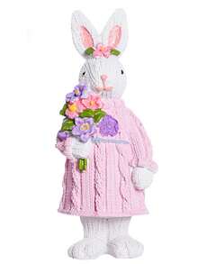 1pc Easter Decoration, Nordic Style Sweater Rabbit Resin Figurine, Party Home Decor Gift, Suitable For Kitchen, Dining Room, Bedroom, Office Desk Rabbit Ornament - Multicolor - View 15