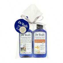 TYUI Dr Teal's Foaming Bath With Pure Epsom Salt Gift Set Coconut Oil And Soothe Comfort 3 Fl Oz Each - 如圖 - 查看 3