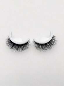 奥黛丽单对装/3对装自粘假睫毛，防水可重复使用，自然逼真，打造洋娃娃般的美睫效果，长度10-16毫米，每包3对，预涂胶设计，按压式贴合，细条假睫毛。（1对不含胶水） - 自然纖長款 - 查看 16