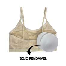 KIT 2 TOP Menina Moça Bojo Removível Conforto Alça Regata - Cinza - Visão 7