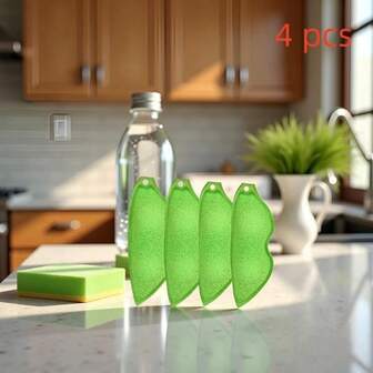 2/4 عبوات منظف زجاجات السحري، إسفنجة قابلة لإعادة الاستخدام لتنظيف الزجاجات الضيقة، وأكواب القهوة والقوارير الزجاجية