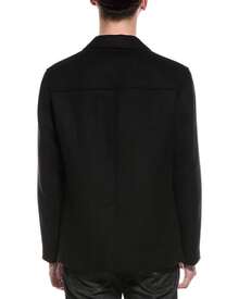 Theory Wool Coat - 黑色 - 查看 3