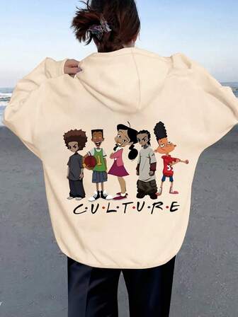 Tween Mädchen Kleidung im Straßenmode-Stil, Oversized Loose Kapuzenpullover mit kleinem Buddy-Muster, interessante Malerei-Stil Muster, Tween Mädchen Kapuzenpullover Einfarbig, geeignet für den täglichen Gebrauch, Partys, Schule, Musikfestivals, Urlaub, Pendeln. Kann als Geschenk für Familie, Freund, Freundin, Freunde verwendet werden, Tween Mädchen Winterkleidung