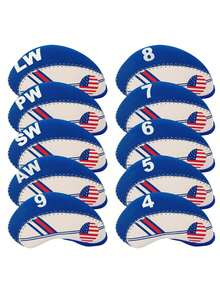 Sleek Fresh Blue Iron Putter Head Cover - Premium Durable Protective Gear | Ideal For Young Golf Enthusiasts & Daily Practical Players - Blue - View 3