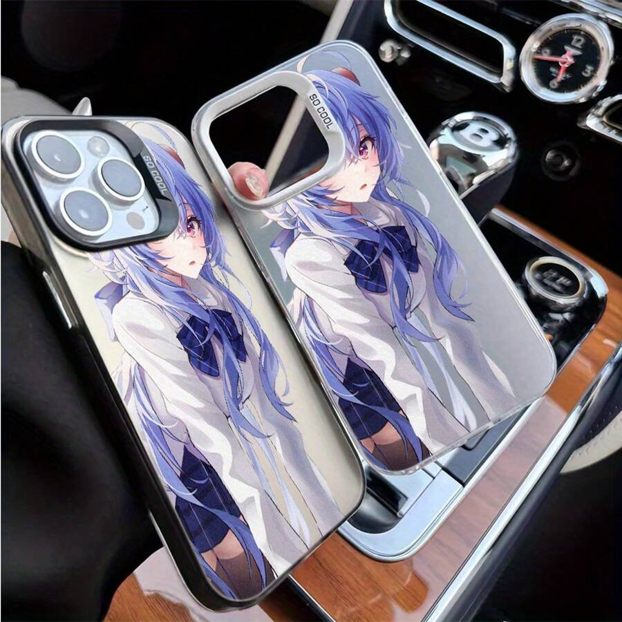 Funda de teléfono con patrón de chica anime para iPhone 16, linda 16PROMAX, única 15PRO, hermosa 16PLUS, de alta calidad 13PROMAX para hombres, 14PROMAX para mujeres, fundas de teléfono 14PRO, 12PRO de moda, 14 creatividad, 11 estética, 16PRO TPU engrosado, 13PRO simple pero única, XR con acabado mate, funda de teléfono XSMAX anti-golpes y resistente a caídas 15PLUS/14PLUS/XS/15/13/12/16/12PROMAX/11PRO/15PROMAX/11PROMAX - Blanco - Ver 1