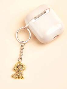 Personalized Fashion Cute Full Diamond Alloy Pet Puppy Keychain, Animal Keychain, Dog Lover Keychain, Pet Keychain, Car Keychain, Bag Pendant, Keychain Accessories, Men And Women Keychain, Birthday Gift, Event Gift, Anniversary Gift, Party Souvenir - Multicolor - View 4