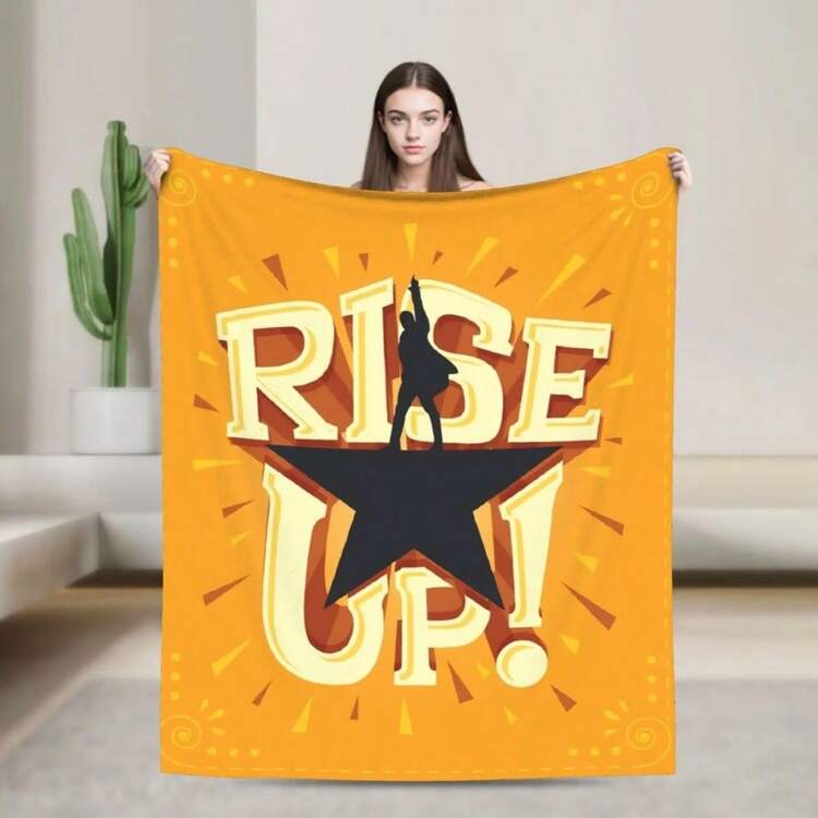 Hamiltons The Musical Theater Blankets Coral Fleece Plush Historical Hip Hop Soft Throw Blanket For Bedding Quilt Multifunction10.Jpg - White - View 1