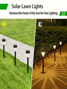 10 luces solares para césped de exterior, resistentes al agua y a las heladas, con batería de 400 mAh, ideales para lámparas de mesa, de jardín y de patio. - 20 piezas - Luz cálida - Ver 7