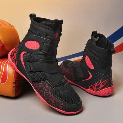 Men's Wrestling Shoes With Lightweight,Sdtdid Boxing Shoes Made Of Micro Suede For Gym,Powerlifting,Bodybuilding,Training Etc.