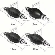 手动燃油泵管路，手动燃油泵球，适用于汽车、船舶、游艇发动机，手动燃油泵配件，船用燃油泵球，舷外机燃油手动泵球，L型管路，手动黑色橡胶燃油输送真空泵，适用于汽油、水 - 彩色 - 查看 3
