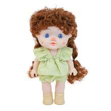 可爱乙烯基娃娃，时尚毛绒娃娃，适合女孩，带吊带裙，双马尾辫，乙烯基脸，可爱关节娃娃，时尚毛绒玩具，生日圣诞节礼物，收藏玩具 - 彩色 - 查看 8
