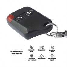 315/433MHz无线遥控器，学习码遥控器，双键射频遥控器，磨砂外壳，门禁照明卷帘门遥控器，电动卷帘门遥控器，升降设备遥控器，大门遥控器 - 彩色 - 查看 7