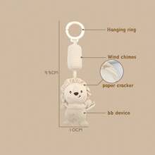 Cartoon Animal Soft Plush Hanging Doll For Baby Crib, Built-In Rattle And Crinkle Paper, 0-12 Months Infant Sensory Doll, Ideal Birthday, Christmas And Holiday Gift For Boys And Girls - Multicolor - View 8