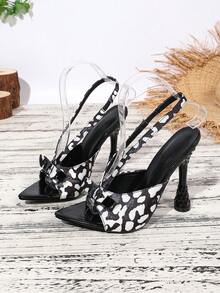 2025夏季新款性感高跟露趾凉鞋，欧美风格 - 黑色 - 查看 6