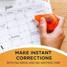 Wite-Out EZ Correct Tear-Resistant Correction Tape With 39.3 Ft Of Tape 10-Count Pack In White - 10 chiếc (Gói 1 chiếc) - Xem 4