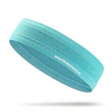 1条多色男女通用健身头带，防滑运动吸汗带，瑜伽发带，弹性吸湿，适合旅行、健身房、锻炼 - 彩色 - 查看 18