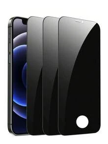 3片装隐私保护全屏钢化玻璃屏幕保护膜，兼容苹果17/17 Pro/17 Pro Max/17 Air/15/15 Plus/15 Pro/15 Pro Max/16 Pro Max/16/16 E/16 Plus，保护屏幕隐私。 - 黑色 - 查看 14