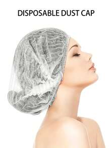 1 件女士弹力透气网眼钩针发网针织头巾帽式发网包裹睡眠头饰配件，美发工具