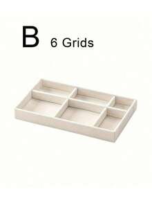 1/5pcs Beige Jewelry Tray, Empty Jewelry Tray, Ring Necklace Storage Tray, Rectangular Jewelry Organizer, Jewelry Display Tray, Drawer Divider Storage Tray, Small Item Storage And Organization Box, Stackable Jewelry Storage Tray, Multi-Function Jewelry Display Plate, Jewelry Tray For Earrings Rings Necklaces Bracelets, Bedroom Vanity Storage Tray, Jewelry Display Organizer - Nhiều màu - Xem 4