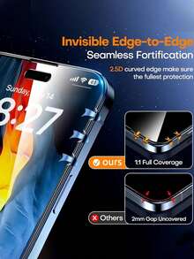 四片装隐私钢化玻璃屏幕保护膜，兼容 17/17 Air/17 Pro/17 Pro Max/16/16 Pro/16 Pro Max/15/14/13/12/11 Pro Max/XR/X/XS Max/7/8 Plus/SE 2025。防刮、防震、防水、防指纹。这款防刮保护膜透光率高，采用耐用玻璃材质，防水防尘。是手机配件爱好者和科技达人的理想之选。 - 黑色 - 查看 4