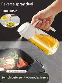 1个装的喷油罐不用于悬挂在家庭厨房中，可以倒出。它们是多用途的防漏油罐、玻璃喷油罐、户外烧烤油瓶、调味料瓶。 - 彩色 - 查看 10