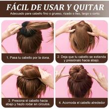 Hair Donut Bun Maker Set Kit de 26 Piezas Accesorios para Peinado 7 Piezas Donut Moño Kit 10 Piezas Horquillas para el Cabello 5 Piezas Bandas Elásticas Hair Bun Shaper Set 4 Pieza Herramienta para Trenzar el Cabello - como en la foto - Ver 3