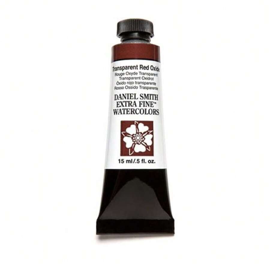 Daniel Smith 284600130 Extra Fine Watercolor 15ml Paint Tube, Transparent Red Oxide, 0.5 Fl Oz (Pack Of 1),TransparentRedOxide - 透明氧化鐵紅 - 查看 1