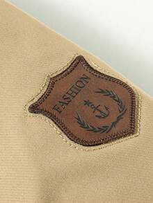 1pc Autumn/Winter Thermal Lined Warm Fur Collar Jacket, New Men's Jacket Outerwear Lapel Casual Versatile Multi-Pocket Jacket, Khaki Jacket, Retro Jacket - Khaki - View 7