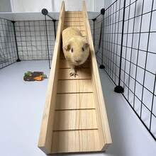 1pc Random Color & Style Wooden Hamster Ladder, Slide, Toy For Hamster And Small Pet Accessories - View 1