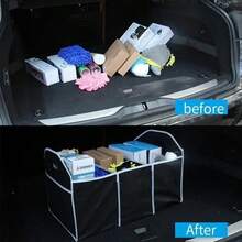 Car Storage Box Foldable Car Trunk Organizer Toys Food Storage Container Bags Box Car Accessories Auto Organizer - Black - View 4