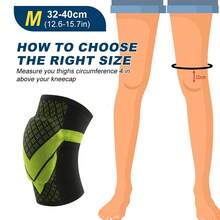 1pc Kids Knee Pad, Youth Breathable Elastic Knee Brace, Anti-Slip Padded SBR Knee Protector For Volleyball Dance Running Skating Basketball Football Sports - Multicolor - View 18