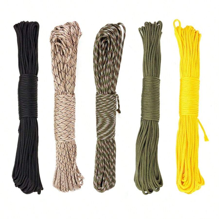 1根直径4毫米/0.15英寸、长31米/101.7英尺的多用途户外绳，可用于编织手链、手工DIY、帐篷拉绳等。