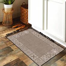 1 件亚麻色硅胶厨房地垫地毯，四季通用，防疲劳，柔软舒适，防滑防摔，吸水速干，易于清洁，耐磨，适用于厨房、餐厅、入口、洗衣房、走廊、浴室、书房等场所。 - 彩色 - 查看 6