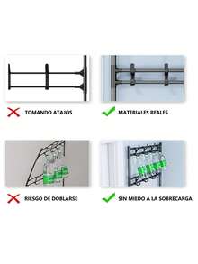 Perchero De 5 Niveles a Prueba De Polvo Para Entrada, Zapatero Con Ganchos Extraíbles, Zapatero Independiente a Prueba De Polvo, Organizador De Ropa y Sombreros Para La Puerta De Entrada Del Dormitorio - Negro - Ver 7