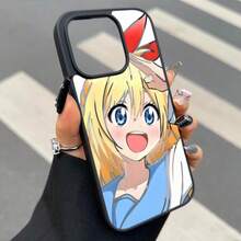 Funda de teléfono con patrón de chica anime para iPhone 16, linda XR Premium 15PRO, funda anti-caída 14, funda estética 11PRO, fundas transparentes 12, funda con borde esmerilado XS, funda de carga inalámbrica magnética 13MINI, funda a prueba de golpes 16PROMAX/11PROMAX/15PLUS/16PRO/14PLUS/13/14PROMAX/12PRO/15PROMAX/15/12PROMAX/16/13PRO/16PLUS/13PROMAX/14PRO/XSMAX/12MINI - Negro - Ver 8