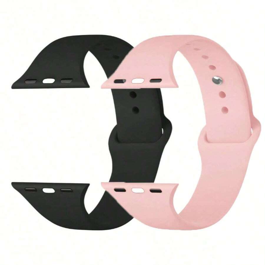 Soft Silicone Waterproof Watch Band, Suitable For 38mm, 40mm, 41mm, 42mm, 44mm, 45mm, 46mm, 49mm Dial, Compatible With Ultra/Ultra 2, Series 10, 9, 8, 7, 6, 5, 4, 3, 2, 1, SE, Unisex - Multicolor - View 1