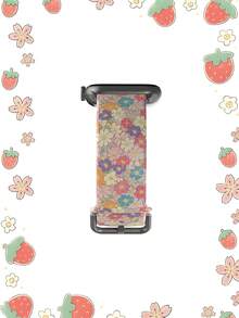 层叠花瓣硅胶表带，兼容 38mm、40mm、41mm、42mm、44mm、45mm、49mm，适用于 Series Ultra/S11/S10/SE/8/7/6/5/4/3/2/1，粉色、紫色、黄色、蓝色可选。 - 彩色 - 查看 4