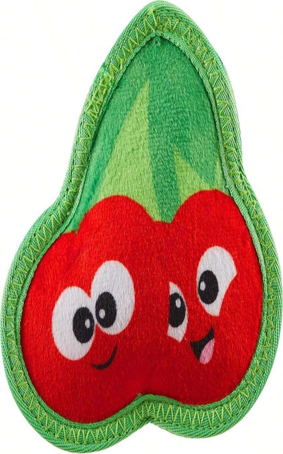 Outward Hound Tough Skinz Durable Squeaky Dog Toy With Two Tough Layers, Watermelon, Red, Medium - MàuC - Xem 1
